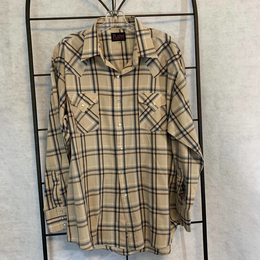 Plains Western Wear‎ Men's Pearl Snap Shirt
